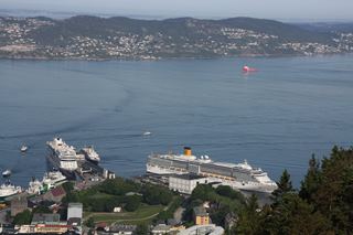 Vor Anker in Bergen