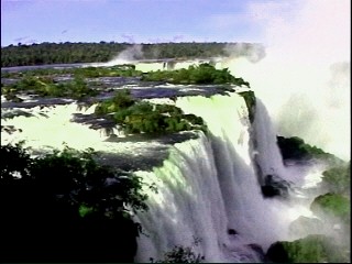 Wasserflle vo Iguacu, brasilianische Seite.